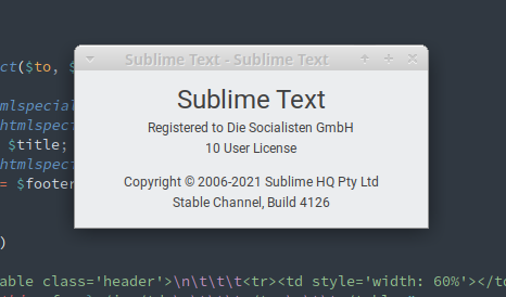 SublimeText 4 (build 4126). Получение лицензии